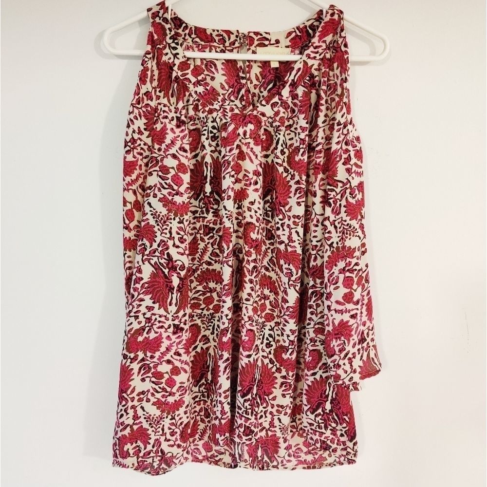 Lucy& Laurel cold shoulder blouse sz L